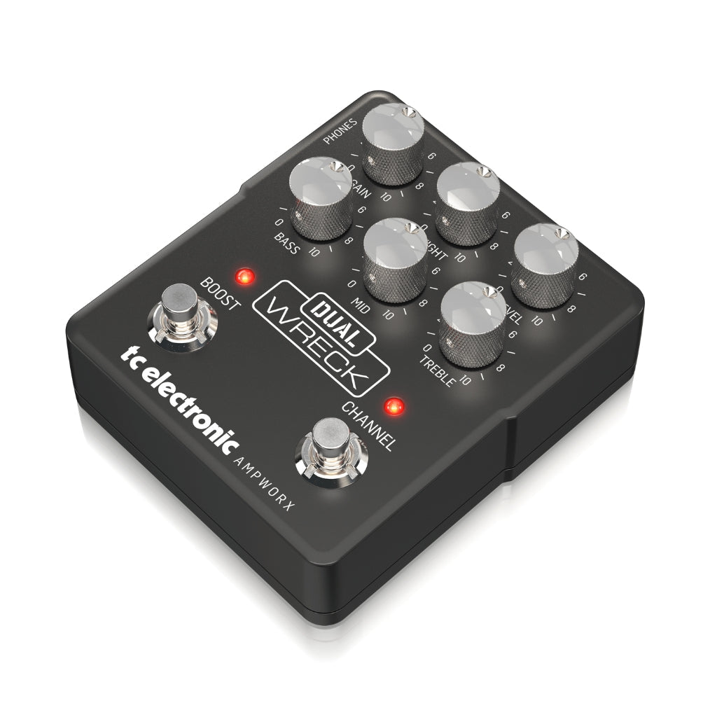 TC Electronic Dual Wreck Dual Channel Guitar Preamp Pedal Effects Pedals Sky Music