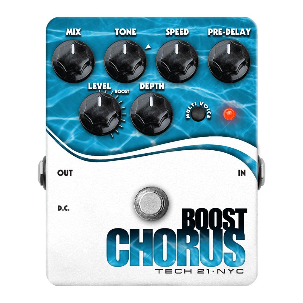 TECH 21 Boost Fuzz Chorus Analog Chorus Emulator Effects Pedals Sky Music