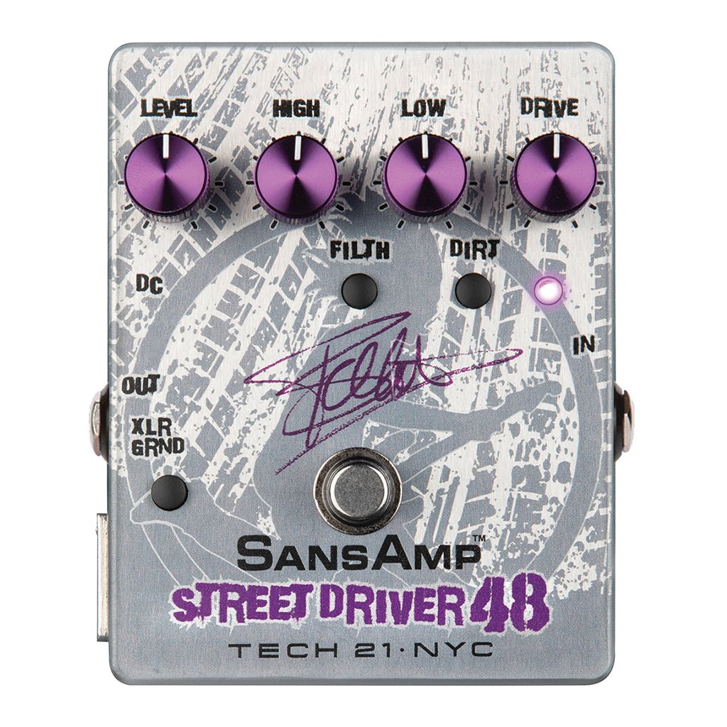TECH 21 Frank Bello Street Driver 48 Signature SansAmp Effects Pedals Sky Music