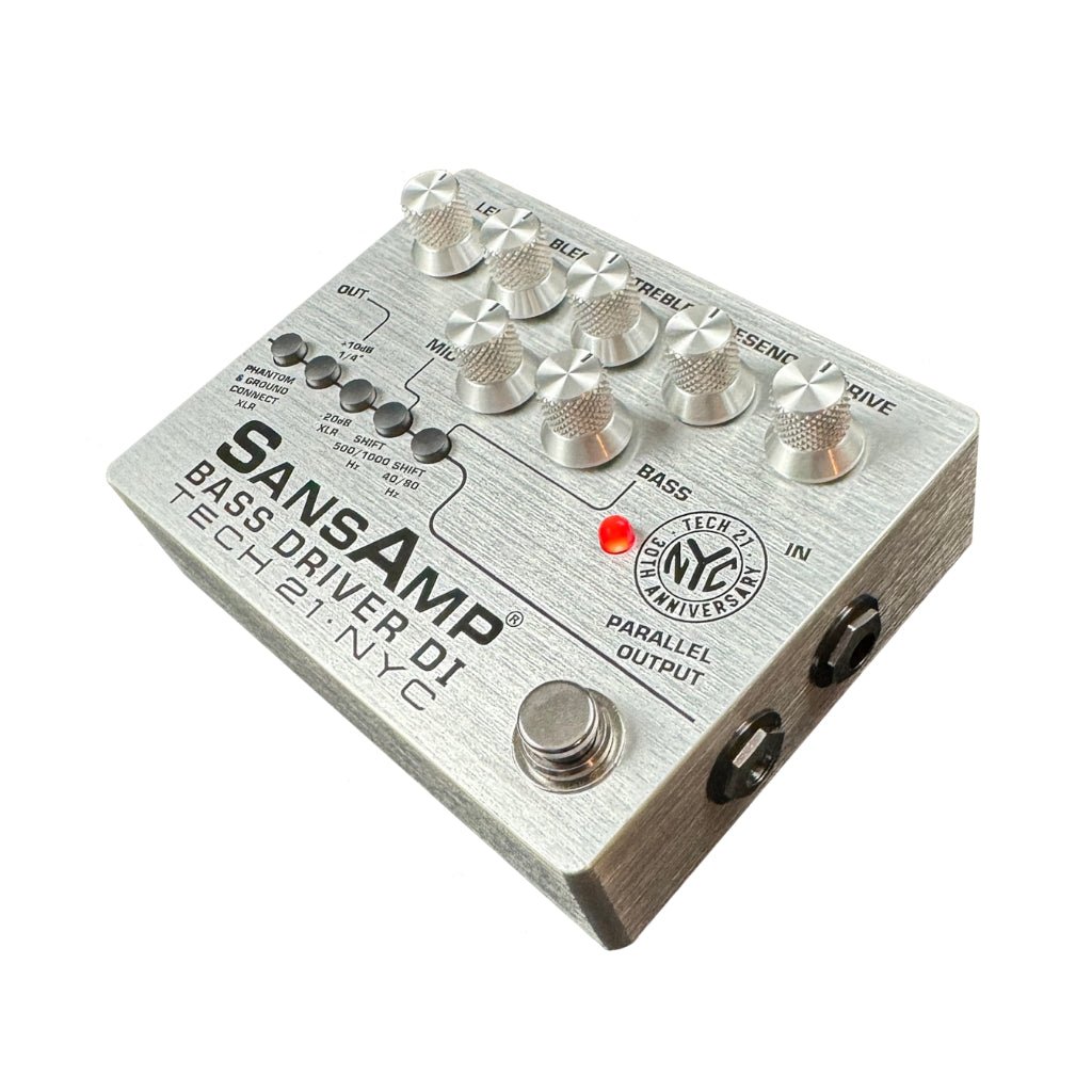 Tech 21 Sansamp Bass Driver DI Limited Edition 30th Anniversary Effects Pedals Sky Music