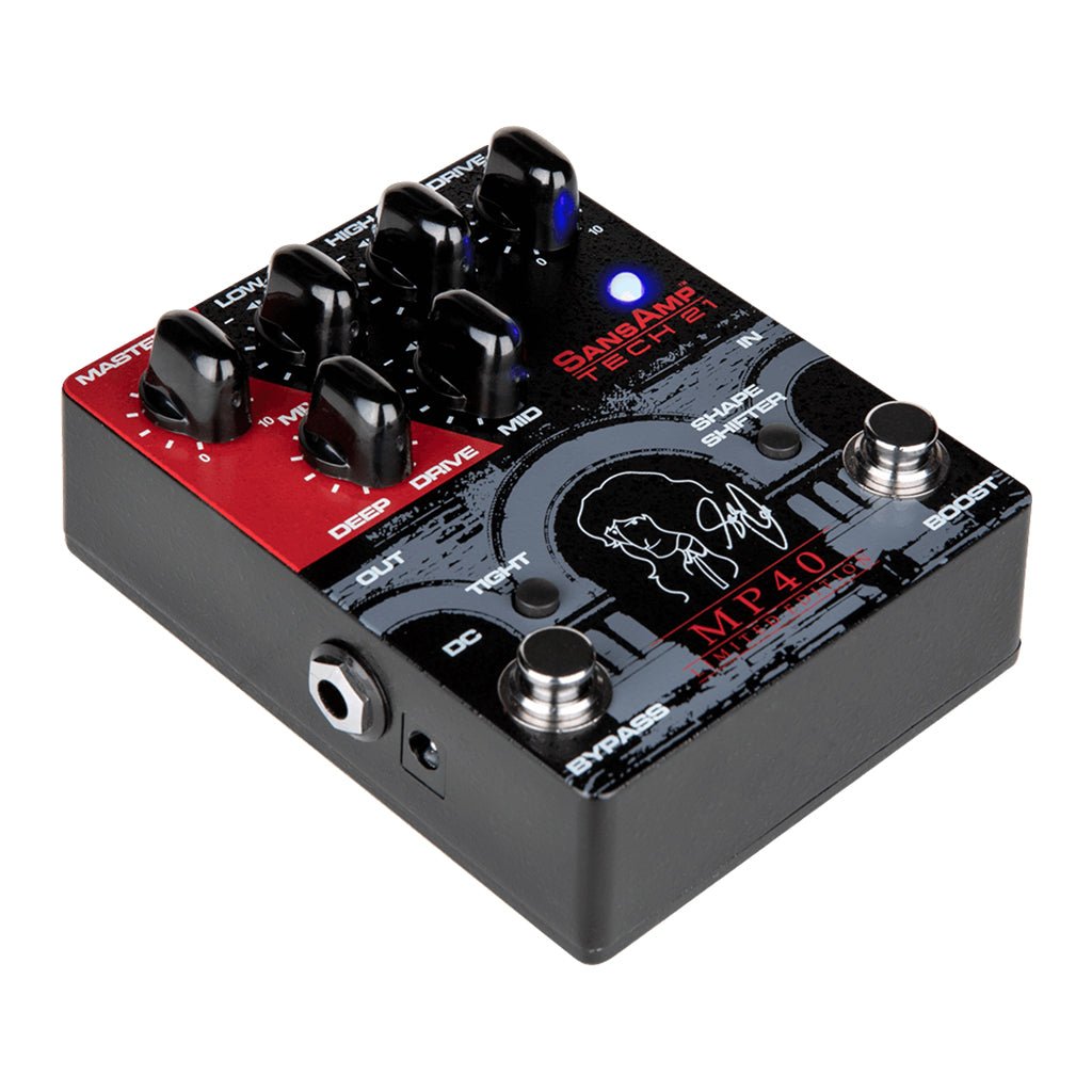 TECH 21 Sansamp MP40 Limited Edition Geddy Lee Signature 40th Anniversary 'Moving Pictures' Pedal Effects Pedals Sky Music
