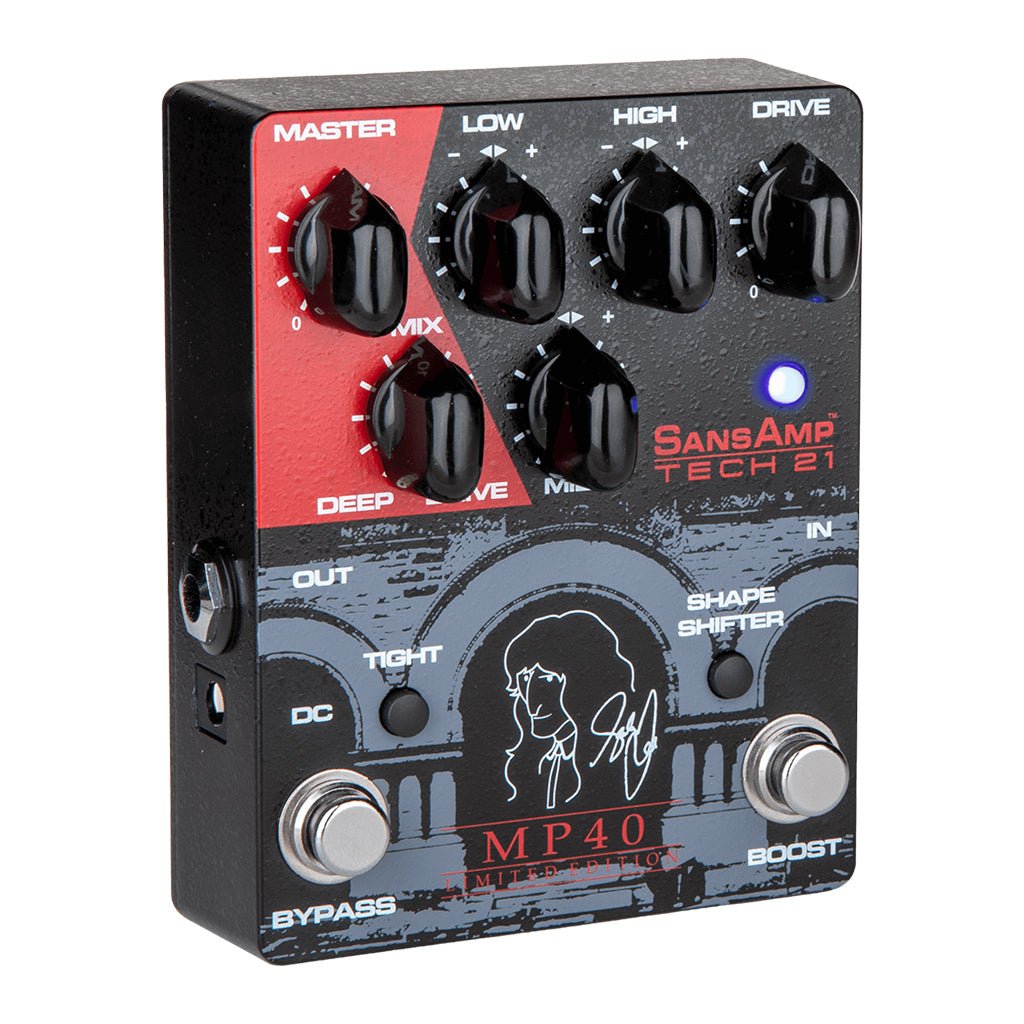 TECH 21 Sansamp MP40 Limited Edition Geddy Lee Signature 40th Anniversary 'Moving Pictures' Pedal Effects Pedals Sky Music