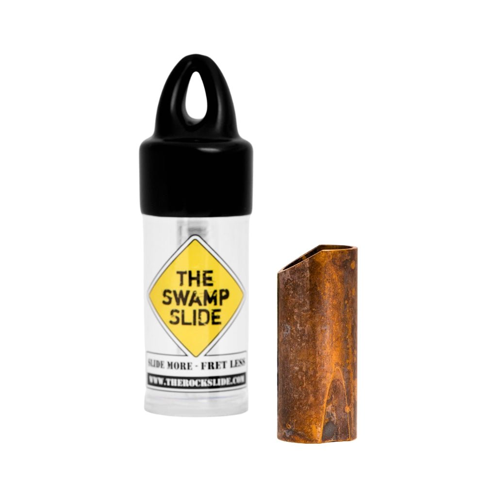 The Rock Slide Aged Brass Swamp Slide - Extra Large Guitar Slides Sky Music