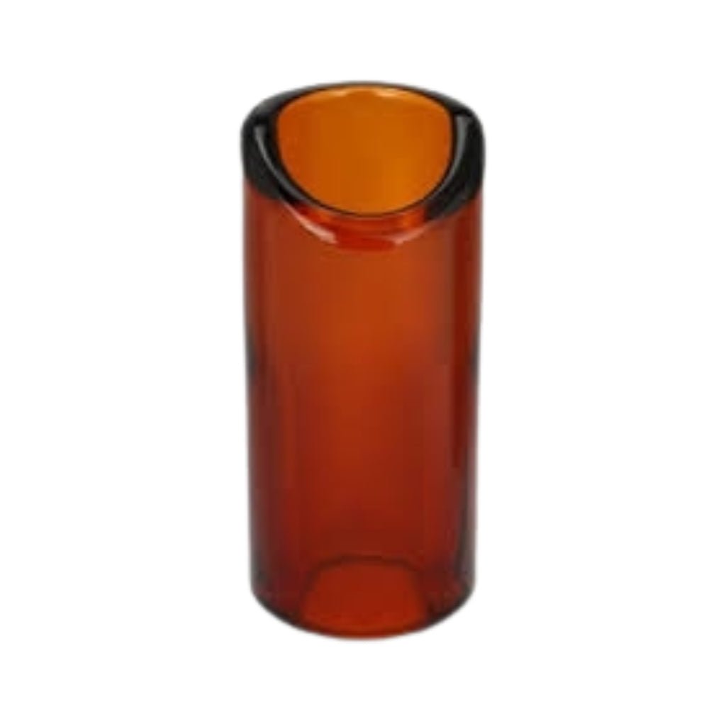 The Rock Slide Moulded Glass Guitar Slide - Medium, Amber Guitar Slides Sky Music