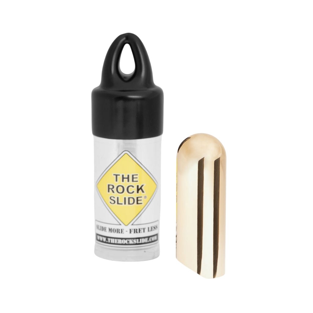 The Rock Slide Polished Brass Balltip Guitar Slide - Medium Guitar Slides Sky Music