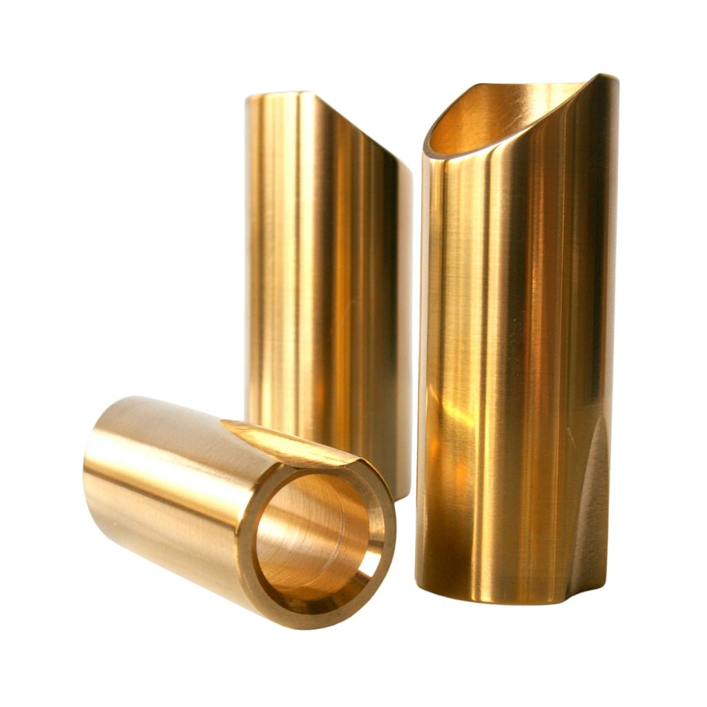 The Rock Slide Polished Brass Guitar Slide - Extra Large Guitar Slides Sky Music