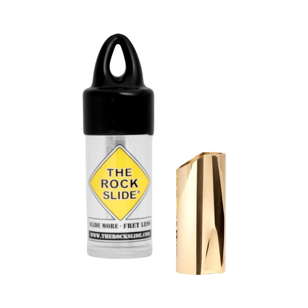 The Rock Slide Polished Brass Guitar Slide - Extra Large Guitar Slides Sky Music