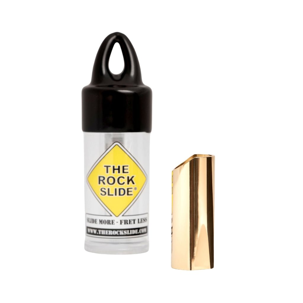 The Rock Slide Polished Brass Guitar Slide - Medium Guitar Slides Sky Music
