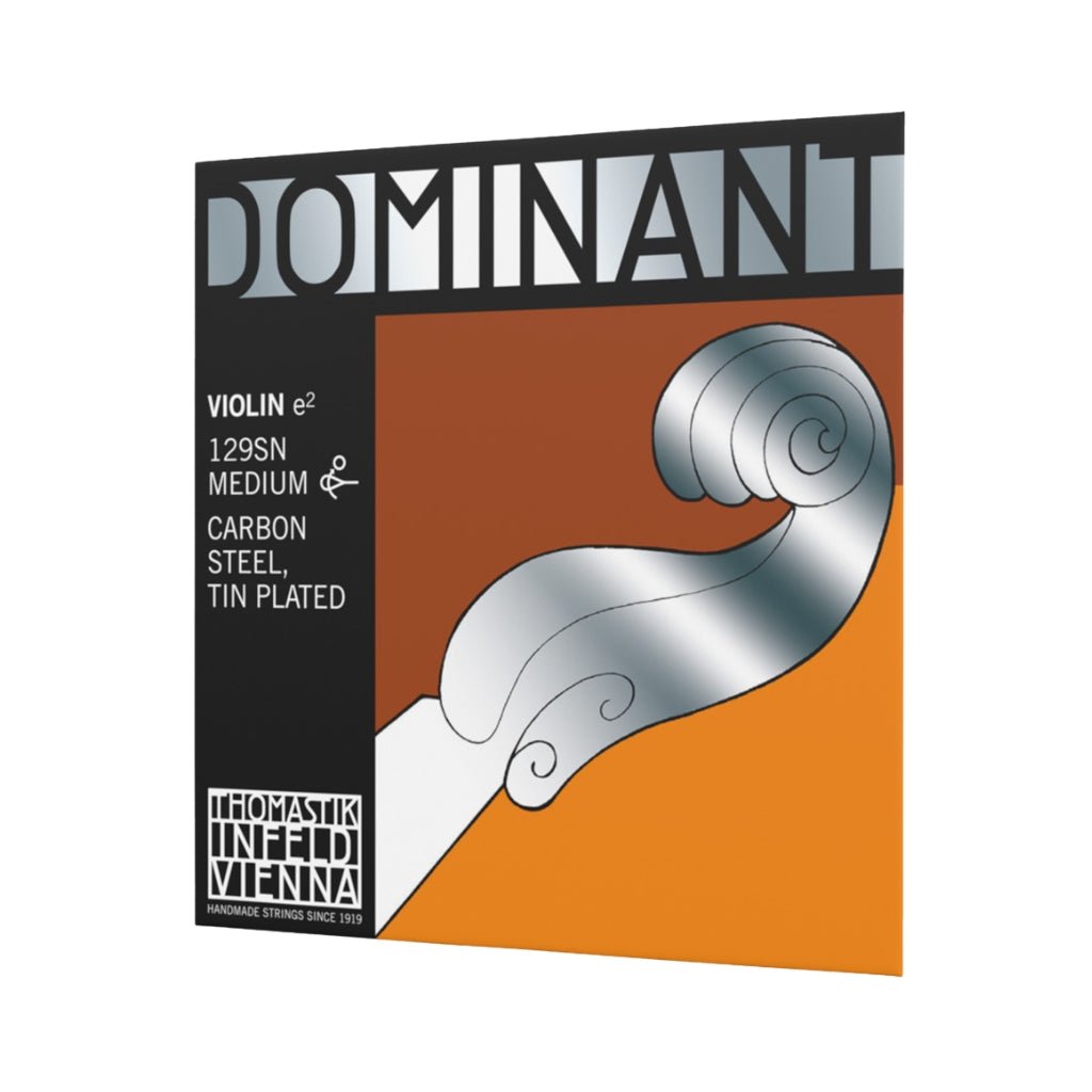 Thomastik 129SN Dominant Carbon Steel String - E, Tin Plated Bowed Instrument Strings Sky Music