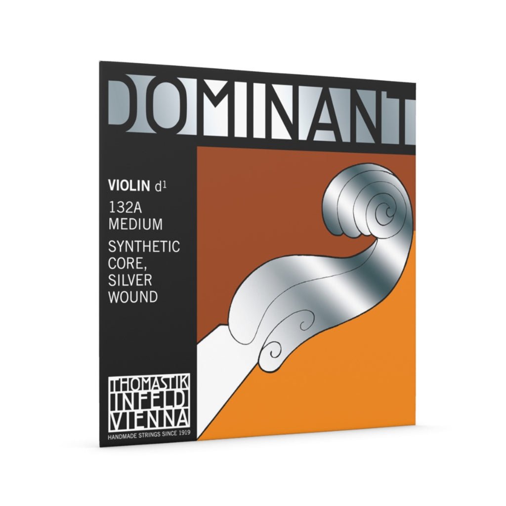 Thomastik Dominant 132A 4/4 Violin D String Medium Silver Wound Synthetic Core Bowed Instrument Strings Sky Music