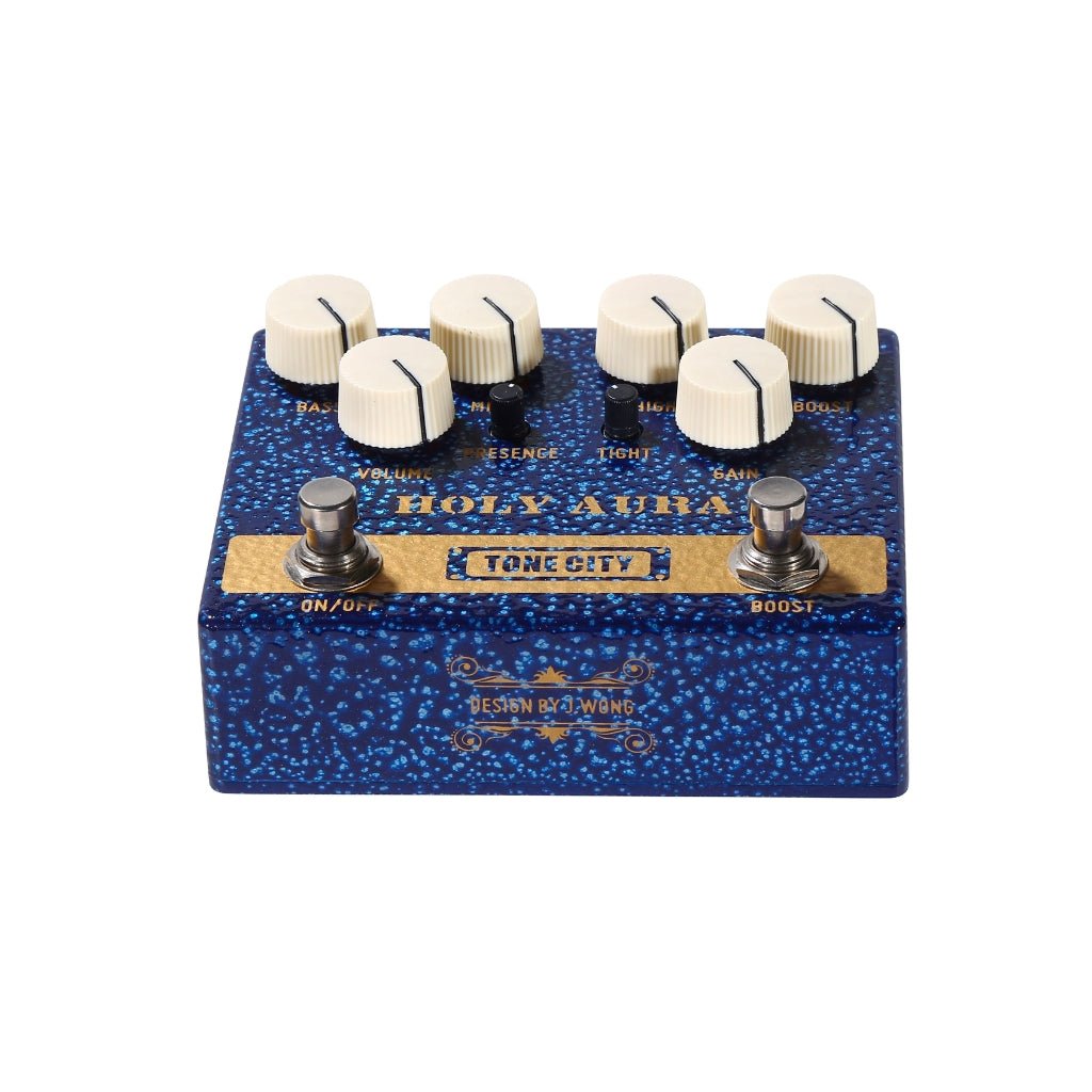Tone City Audio - Deluxe Series Holy Aura - Distortion and Boost Effects Pedals Sky Music