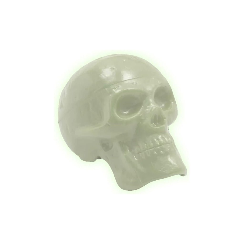 Trophy BeadBrain 2.5" Plastic Skull Shaker - Glow In The Dark Percussion Sky Music