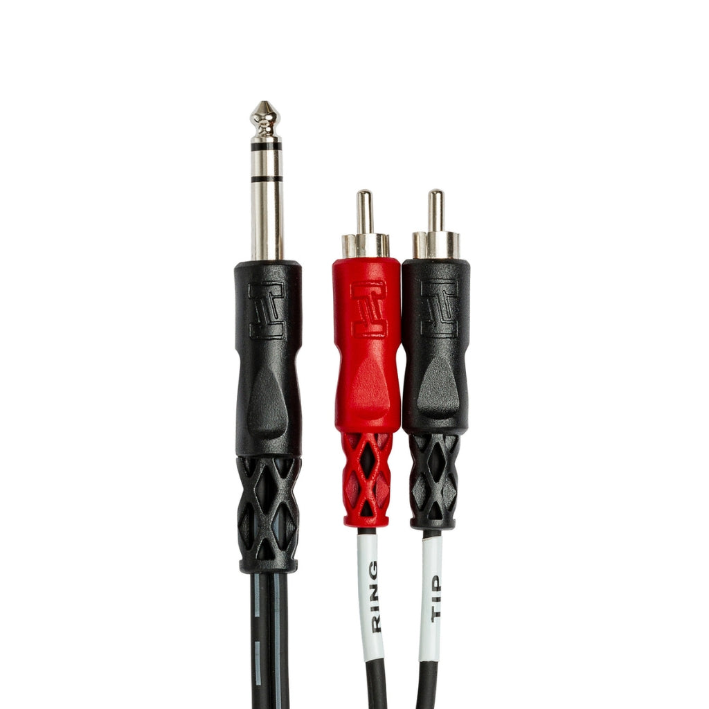 Hosa Technology - 1/4 in TRS to Dual RCA - Insert Cable 2m