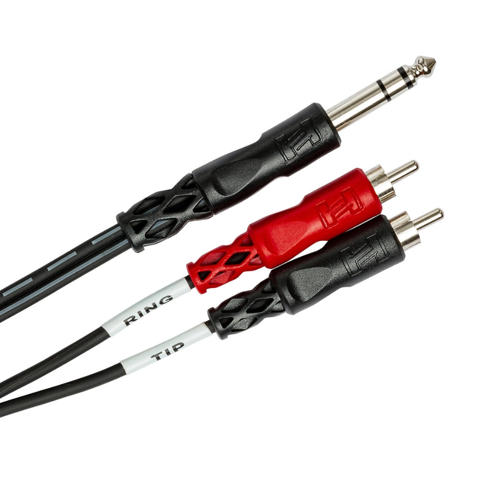 Hosa Technology - 1/4 in TRS to Dual RCA - Insert Cable 3ft