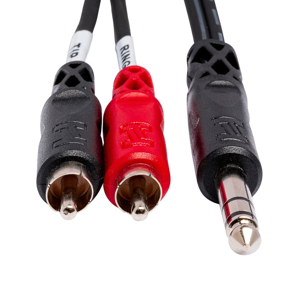 Hosa Technology - 1/4 in TRS to Dual RCA - Insert Cable 3ft