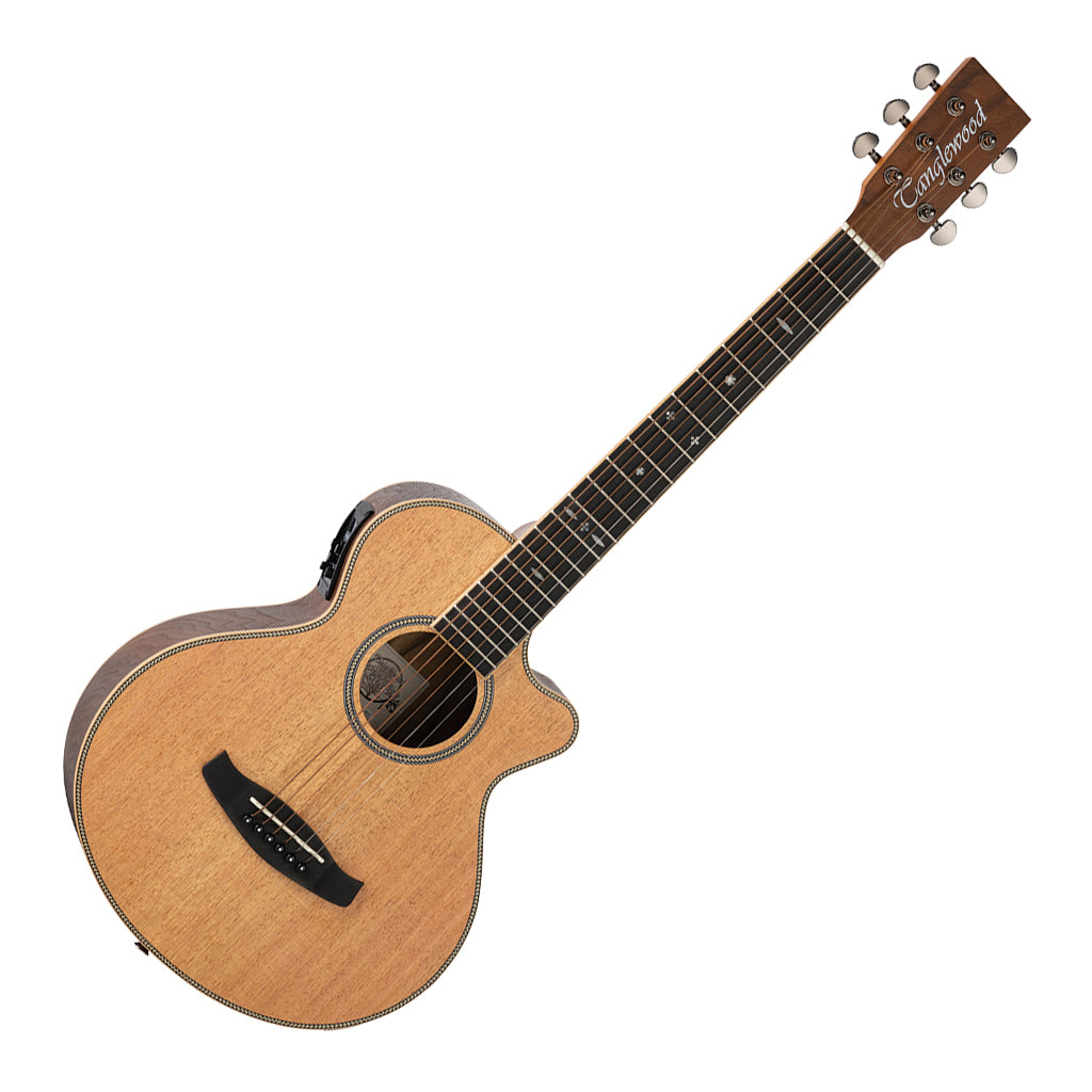 Tanglewood TRU2 CE BW Reunion Pro Solid Australian Red Cedar Top Traveller Folk with Black Walnut Back and Sides