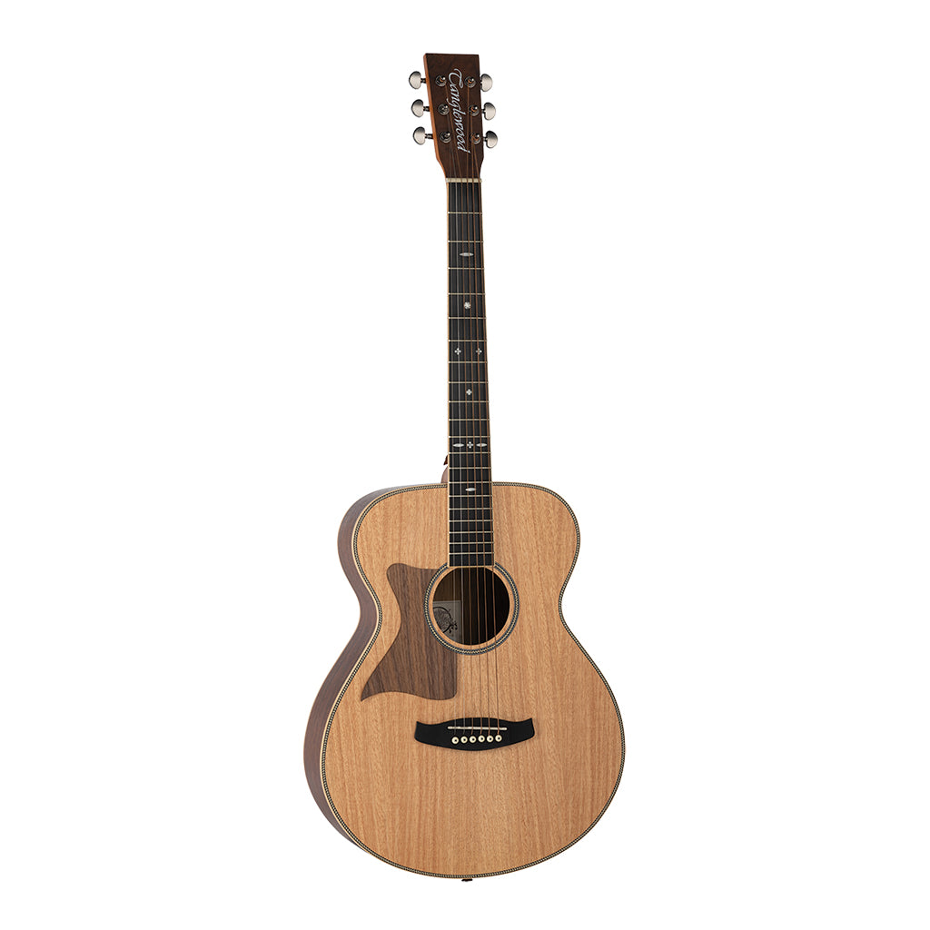 Tanglewood TRU3 HR LH Reunion Pro Solid Australian Red Cedar Top Folk with Hawaiian Rain Wood Back and Sides Left Handed