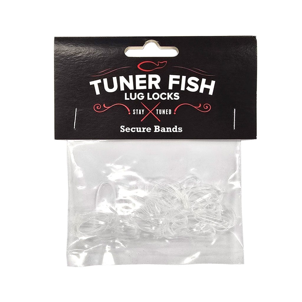 Tuner Fish Lug Lock Secure Bands - Clear, 50 Pack Drum Accessories Sky Music