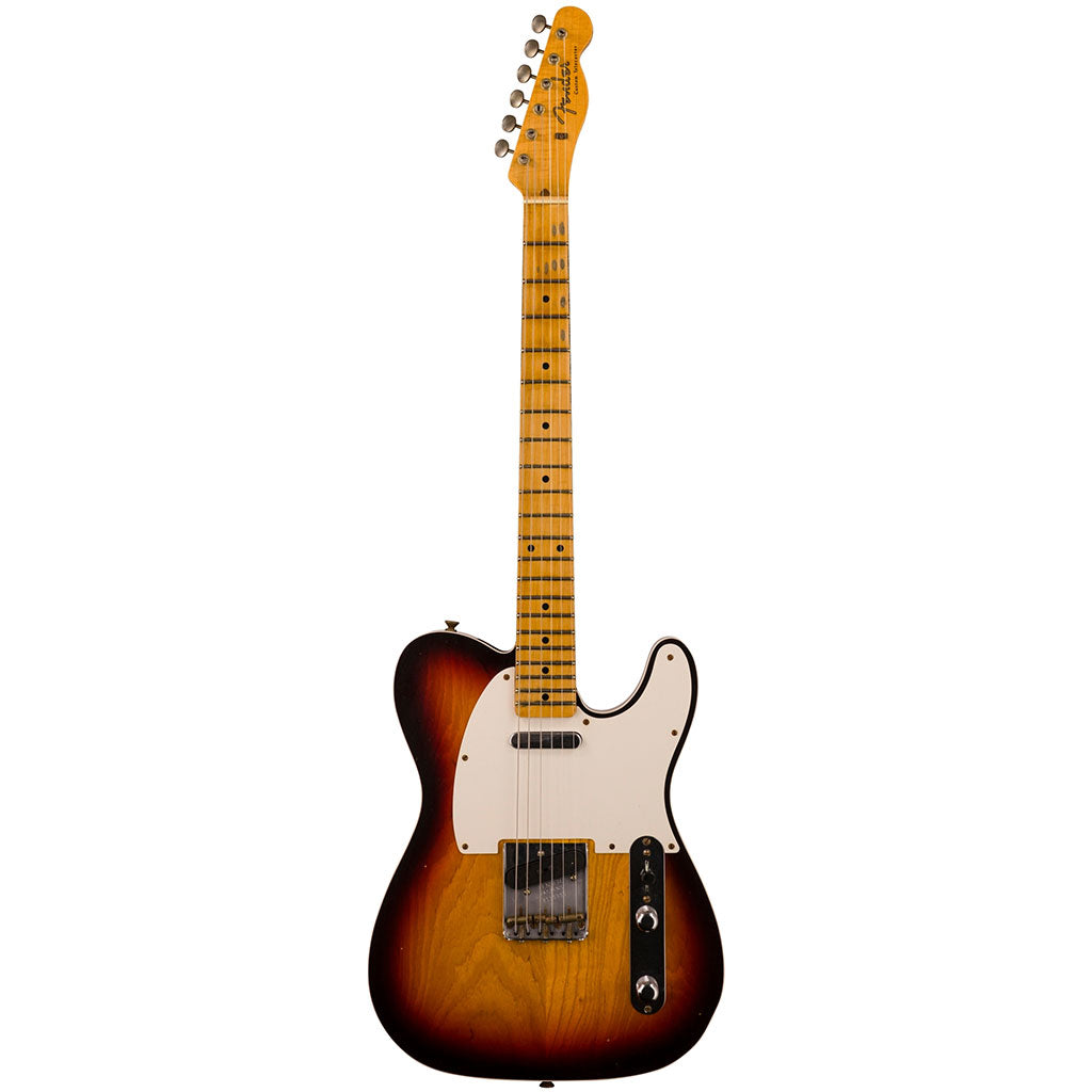 Fender Custom Shop '50s Twisted Telecaster Custom - Journeyman Relic - Left Handed - Chocolate 3 Colour Sunburst (Limited Edition)