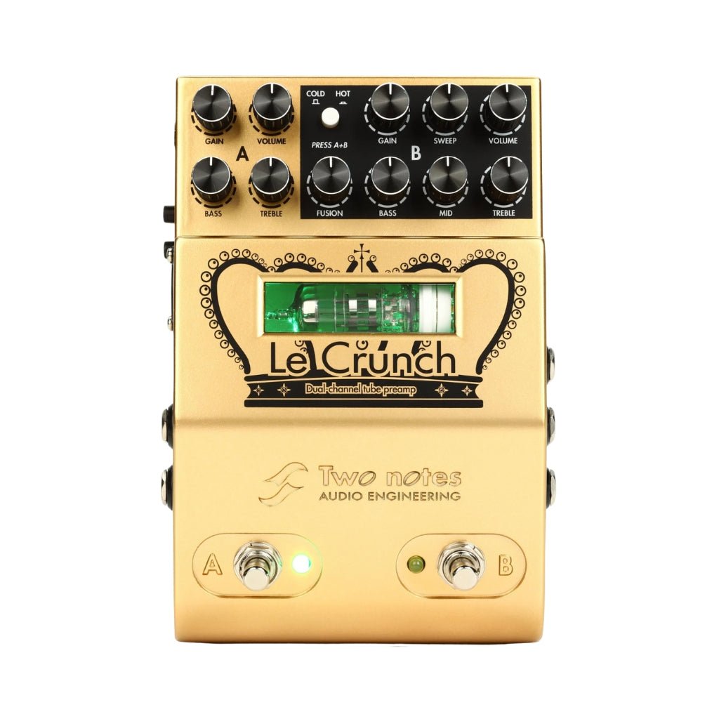 Two Notes Le Crunch 2-channel British Tones Tube Preamp Pedal Effects Pedals Sky Music