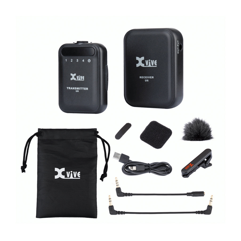 XVive - U6 - Compact Wireless Mic System-1 Trans 1 Rec
