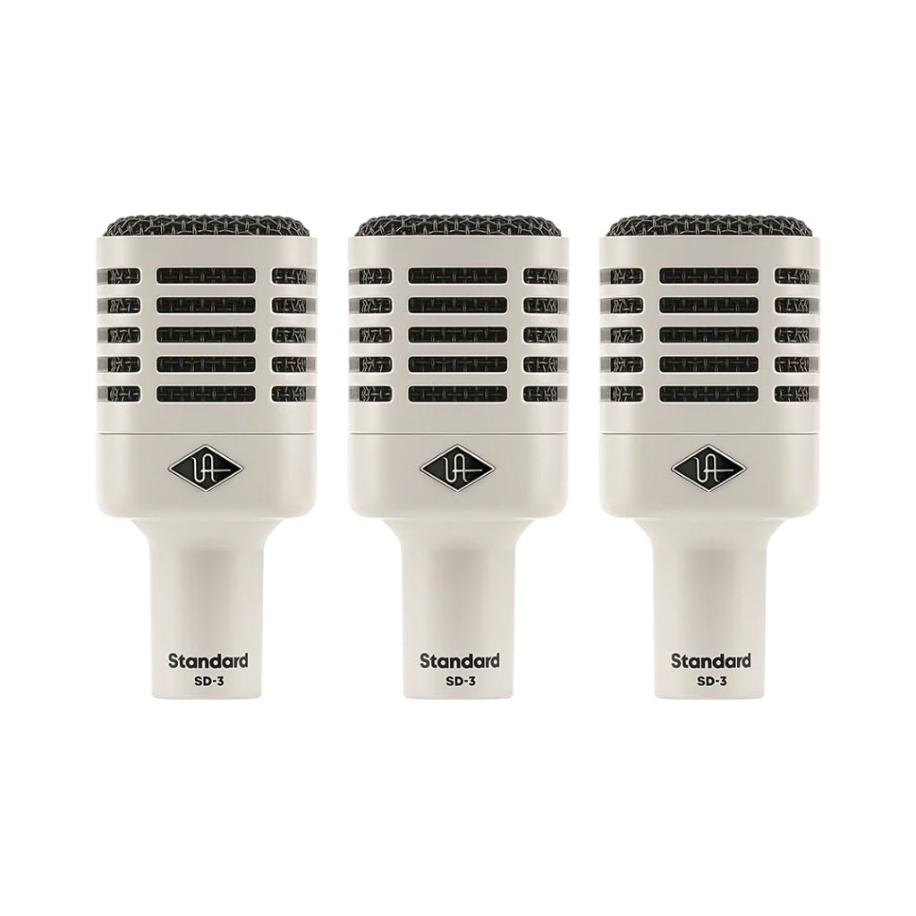 Universal Audio SD-3 Dynamic Microphone Bundle with Hemisphere Modeling - 3 Pack Microphones Sky Music
