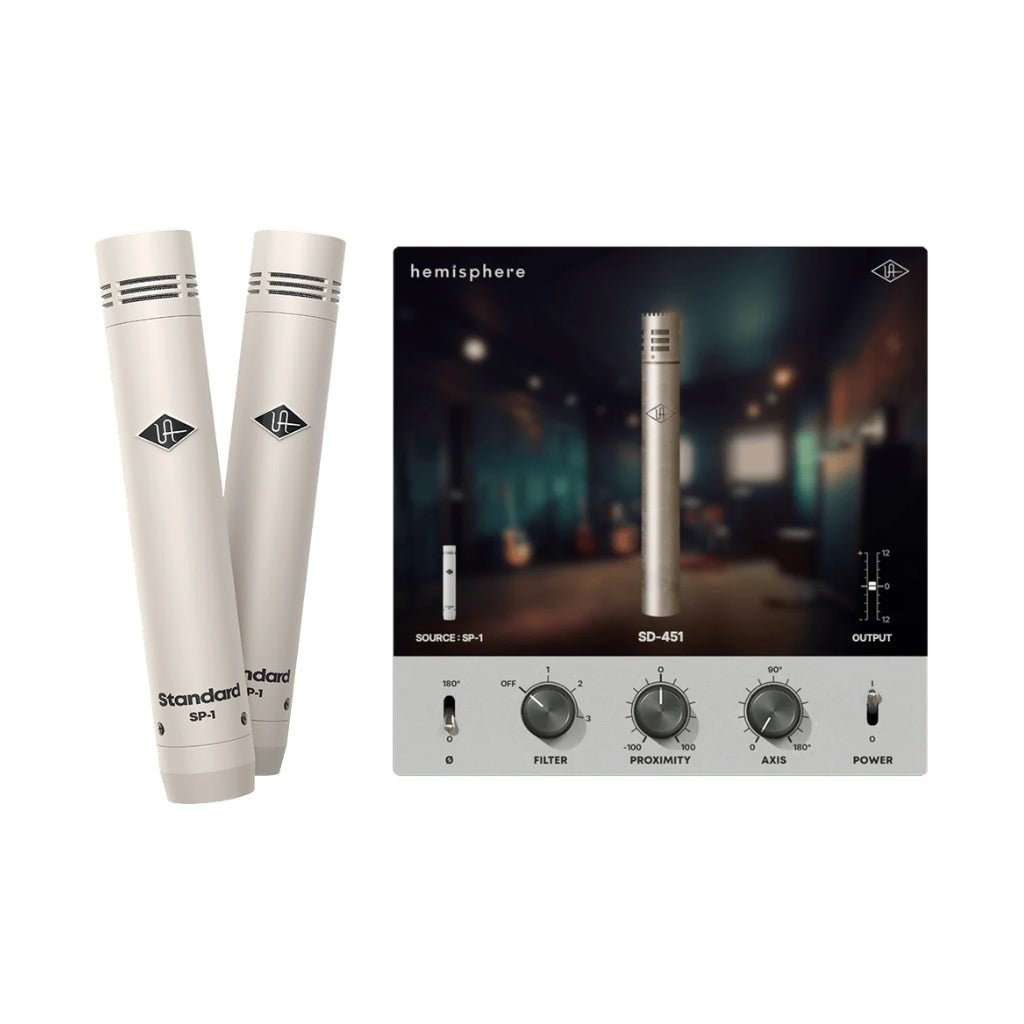 Universal Audio SP-1 Pencil Microphone Pair with Hemisphere Modeling Microphones Sky Music