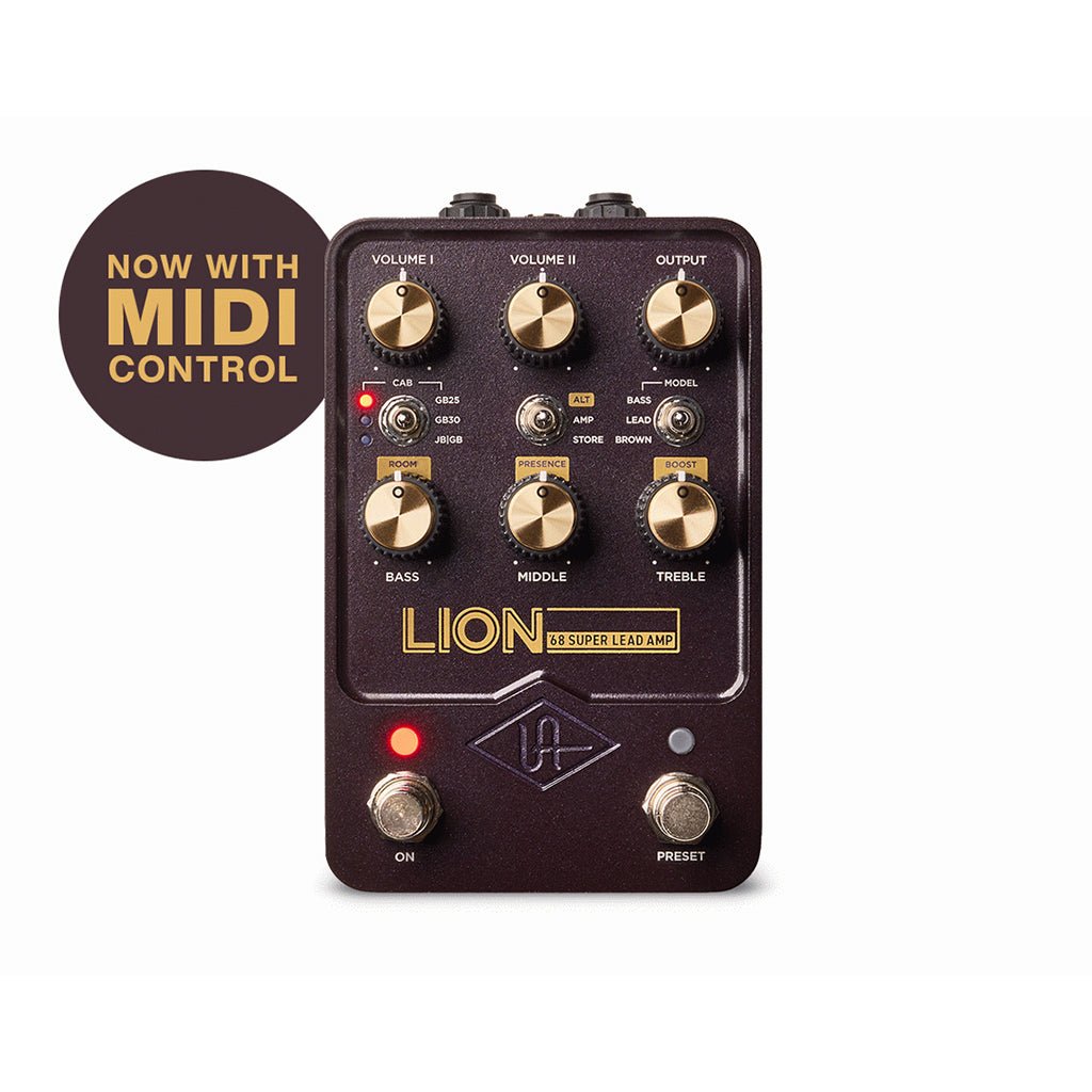 Universal Audio UAFX Lion 68 Super Lead Amp Effects Pedals Sky Music