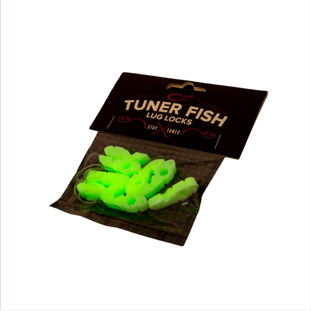 Tuner Fish Lug Locks Glow in the Dark 8 Pack