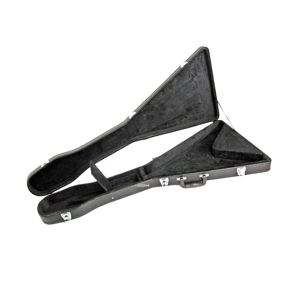 V-Case - Flying V Electric Guitar Hard Case - Black Electric Guitar Cases & Gigbags Sky Music