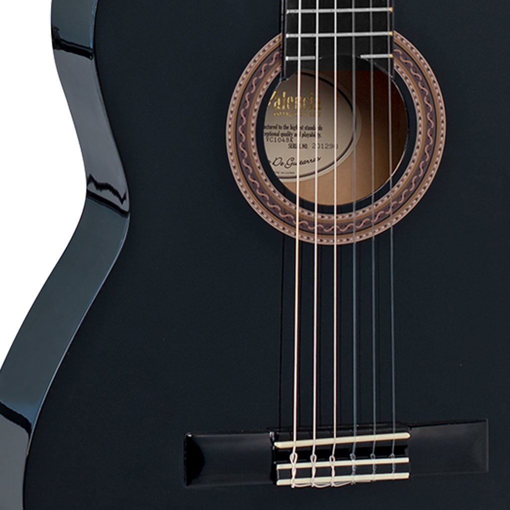 Valencia 100 Series Full Size Classical - Black Classical Guitars Sky Music