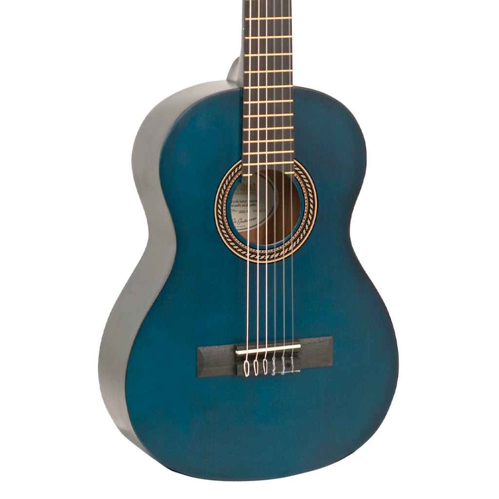 Valencia - 200 Series 1/2 Size Classical Guitar - Transparent Blue Classical Guitars Sky Music