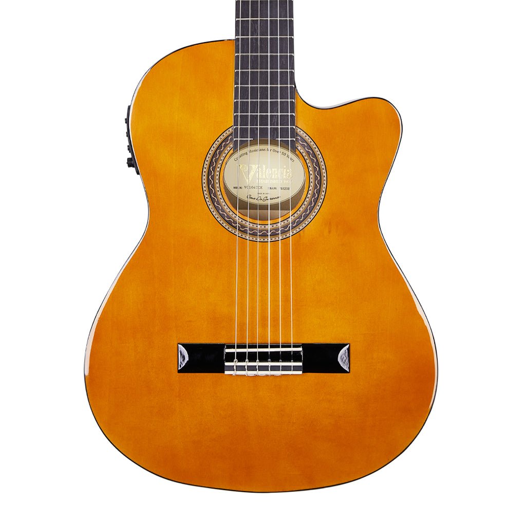 Valenica 100 Series 4/4 Classic Cutaway - Nat Classical Guitars Sky Music
