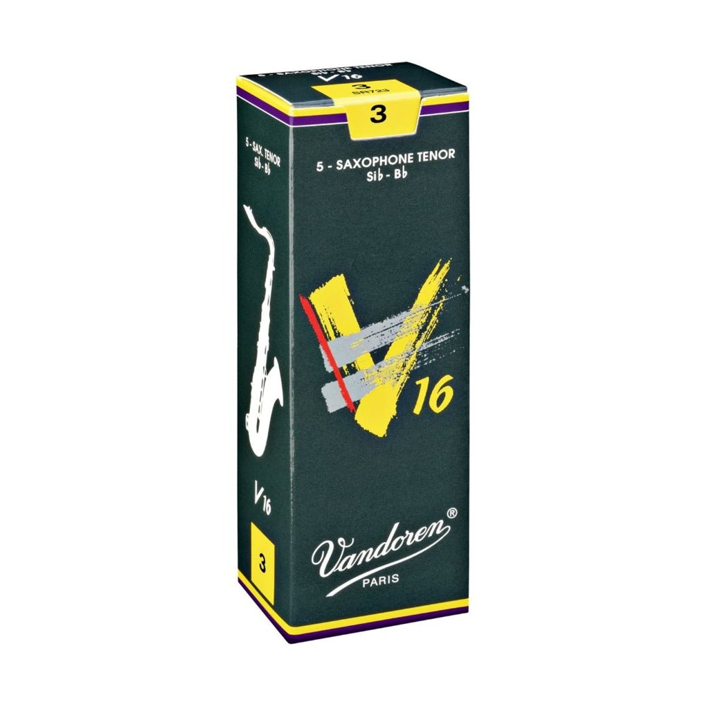 Vandoren V16 Tenor Sax Reeds - Strength 3.0, Box of 5 Brass &amp; Woodwind Accessories Sky Music