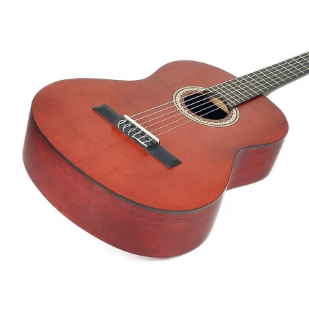 Valencia - VC203 3/4 Classical Guitar - Satin Transparent Wine Red