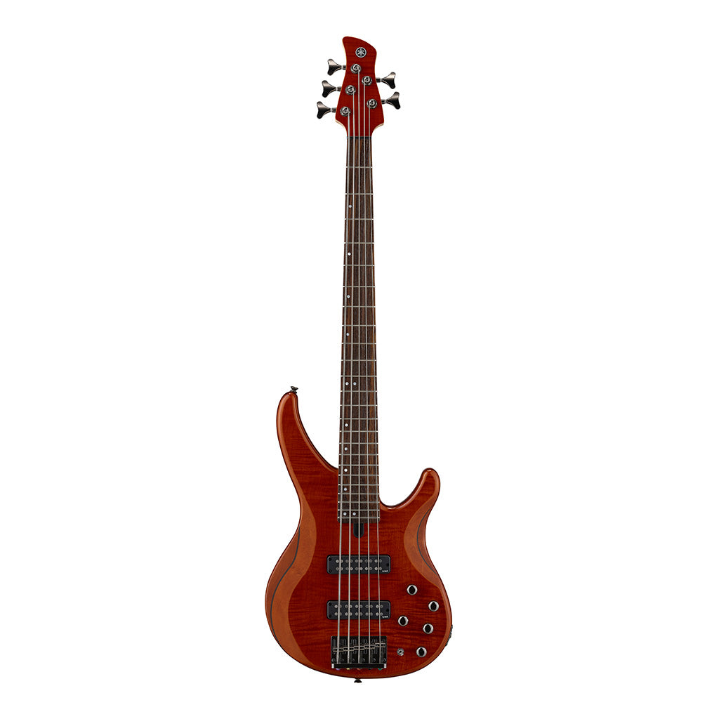 Yamaha TRBX605FM 5 String Bass Guitar Caramel Brown