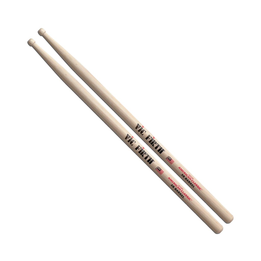 Vic Firth American Classic Drumsticks Barrel Tip - 5B - Barrel Tip Drum Sticks Sky Music
