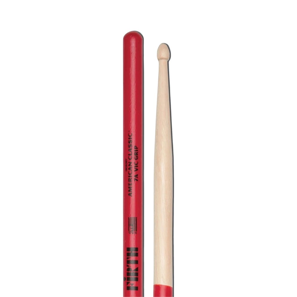 Vic Firth American Classic Drumsticks With Vic Grip - 7A - Wood Tip Drum Sticks Sky Music