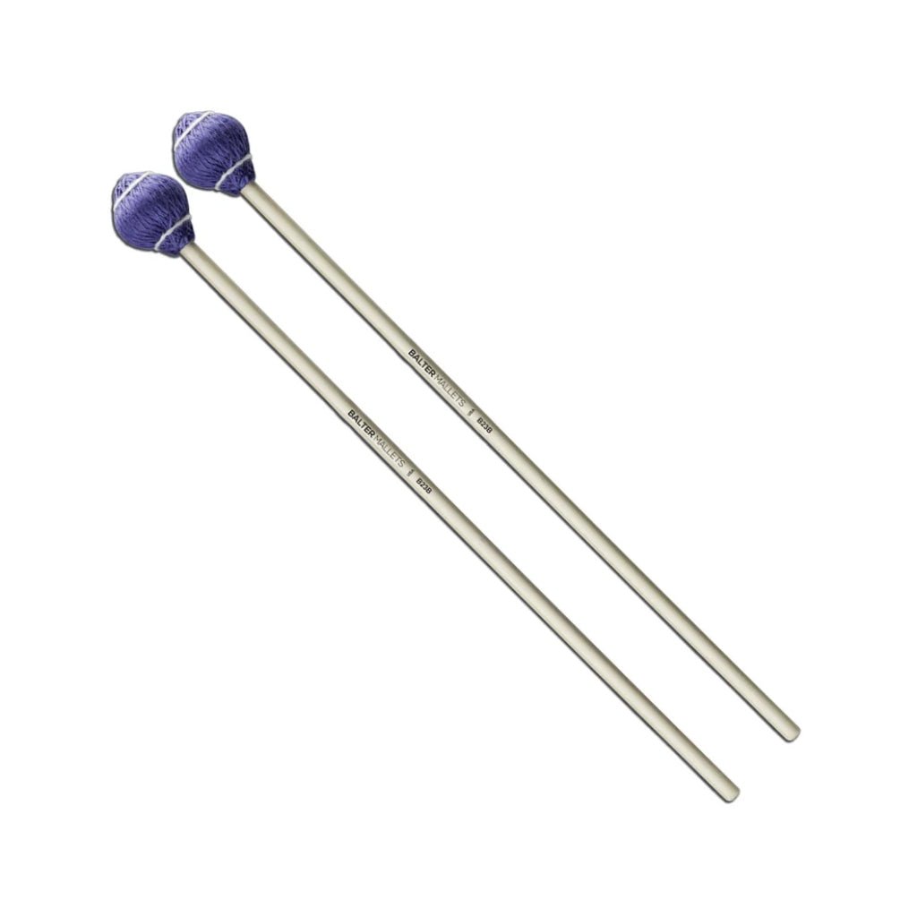Vic Firth Balter B23 Rattan Pro Vibe Series Mallets - Blue Cord/Medium Mallets, Brushes &amp; Rods Sky Music