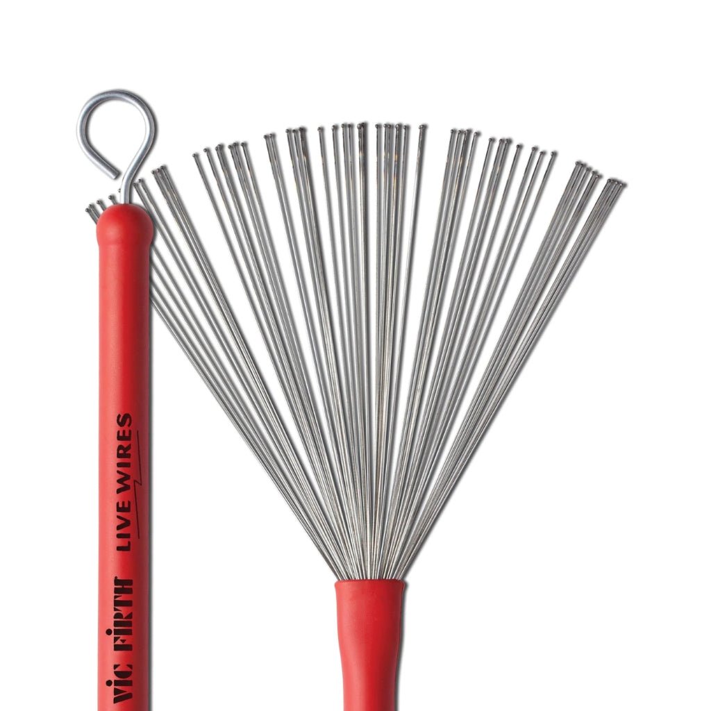 Vic Firth Live Wires Round Bead Tip Brushes Mallets, Brushes & Rods Sky Music