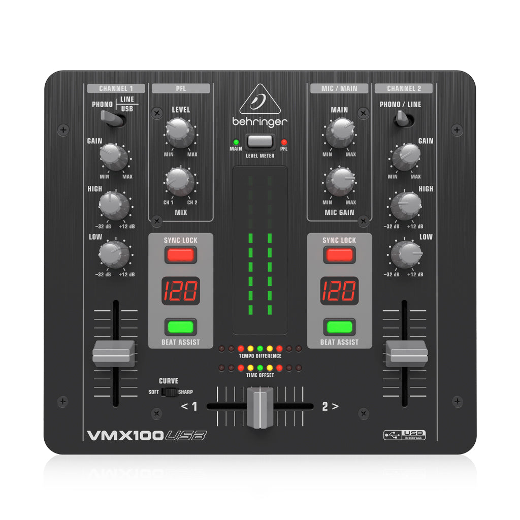 Behringer VMX100USB Pro Dj Mixer - Sky Music