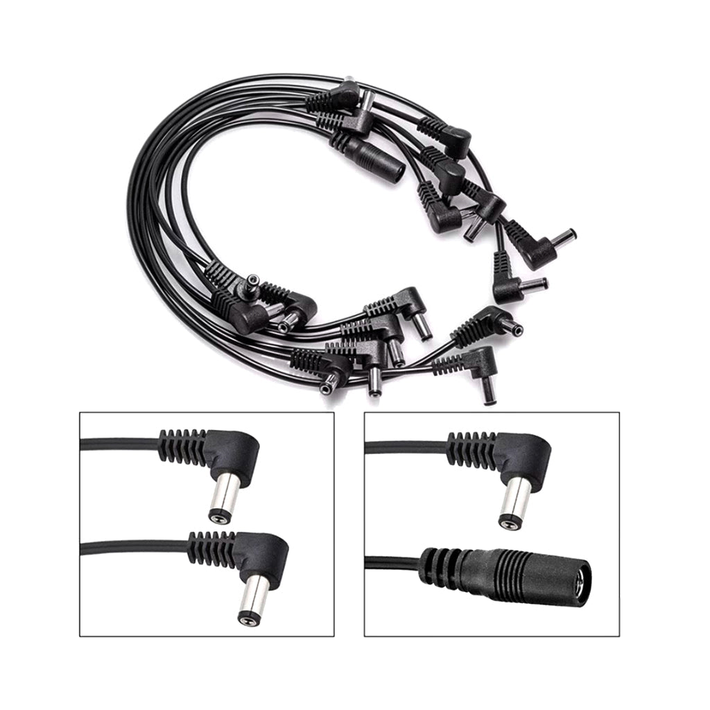 Voodoo Lab Pedal Power Right-Angle Cable Pack Pedal &amp; Pedalboard Accessories Sky Music