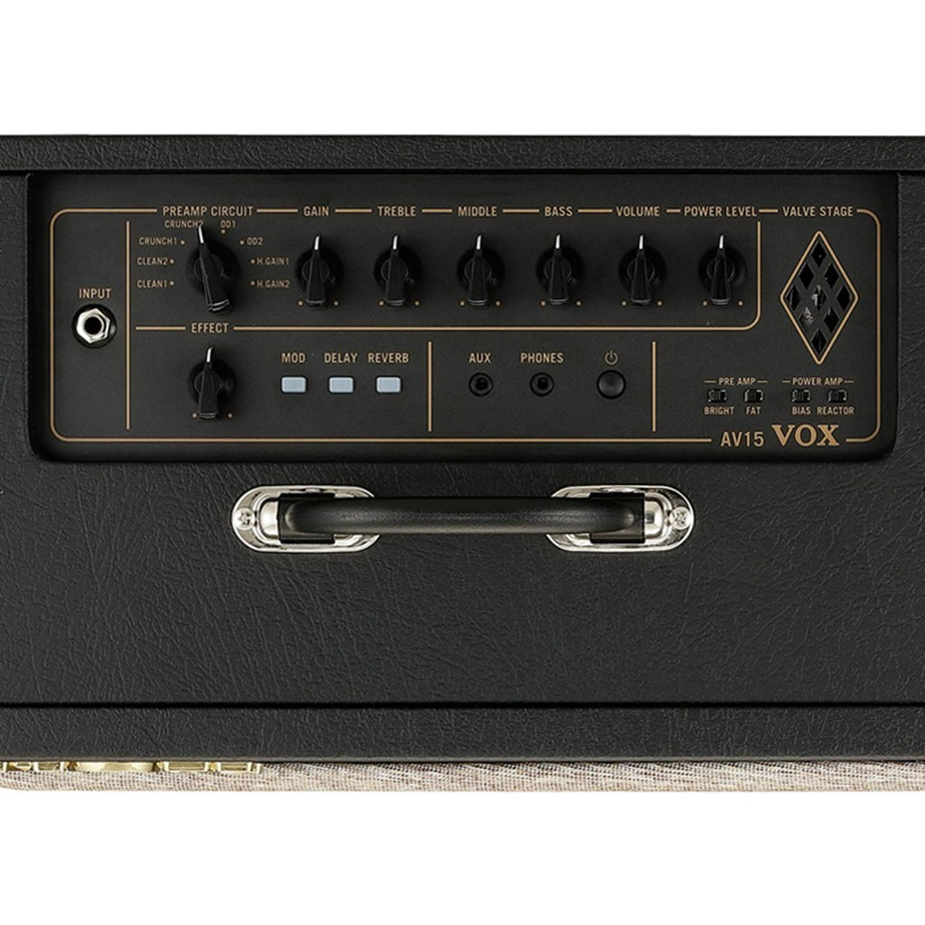 Vox AV15 Analogue Valve Amp Electric Guitar Amplifiers Sky Music