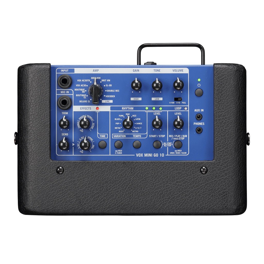Vox Mini Go 10 Watt Portable Amplifier in Blue Electric Guitar Amplifiers Sky Music