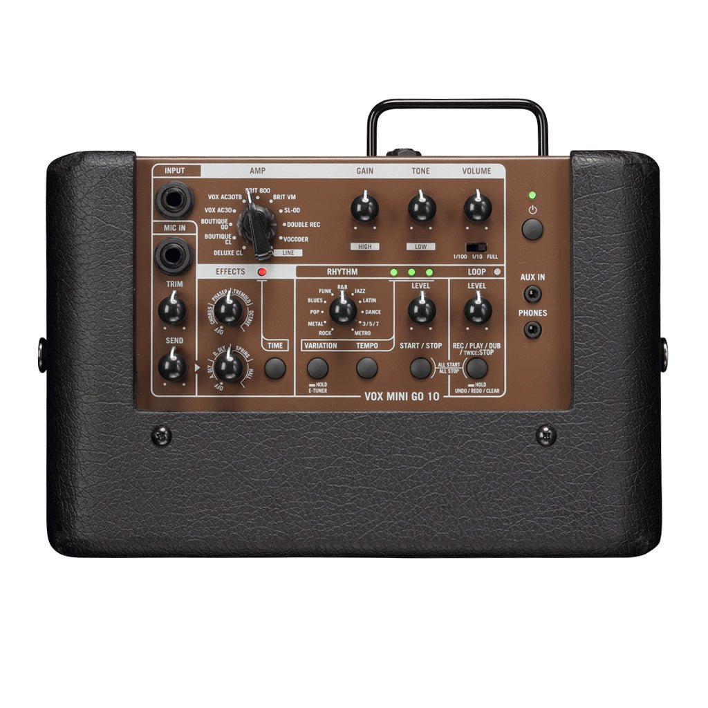 Vox Mini Go 10 Watt Portable Amplifier in Brown Electric Guitar Amplifiers Sky Music