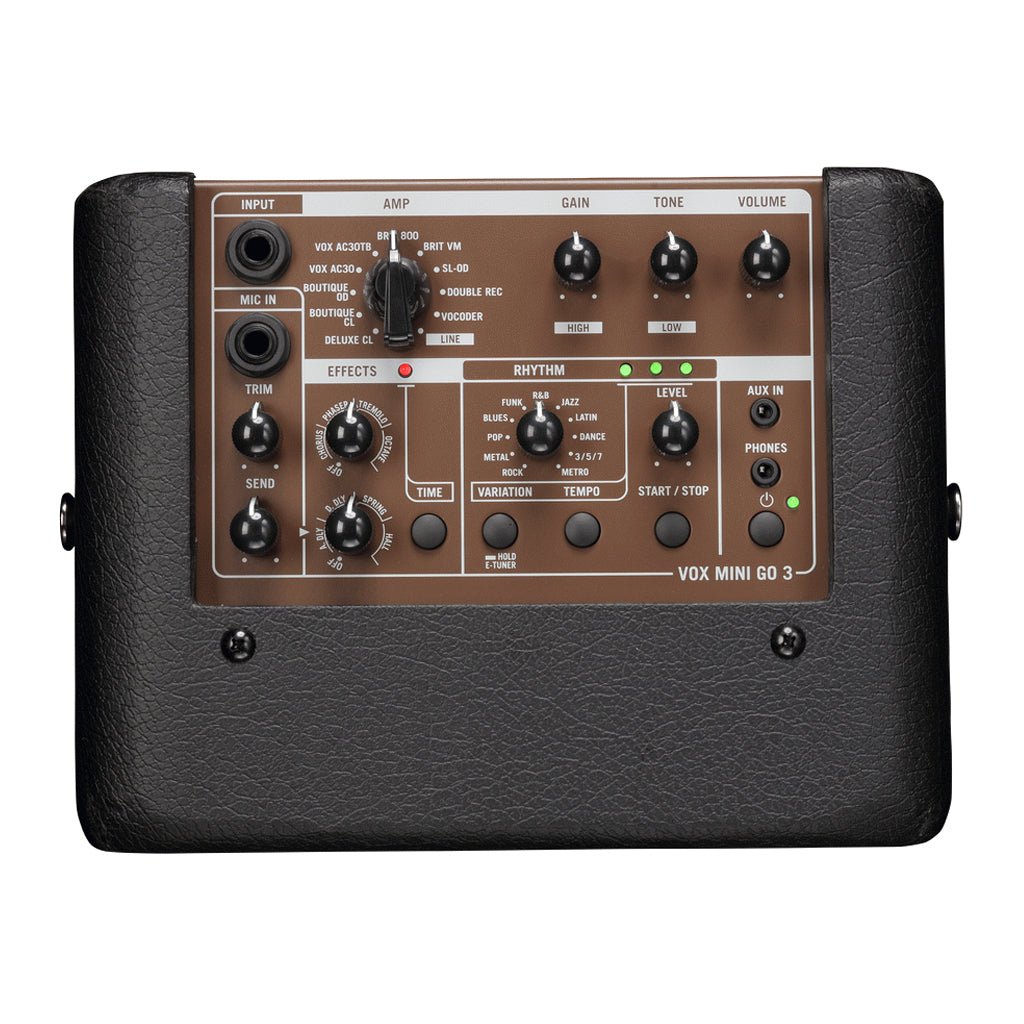 Vox Mini Go 3 Watt Portable Amplifier in Brown Electric Guitar Amplifiers Sky Music