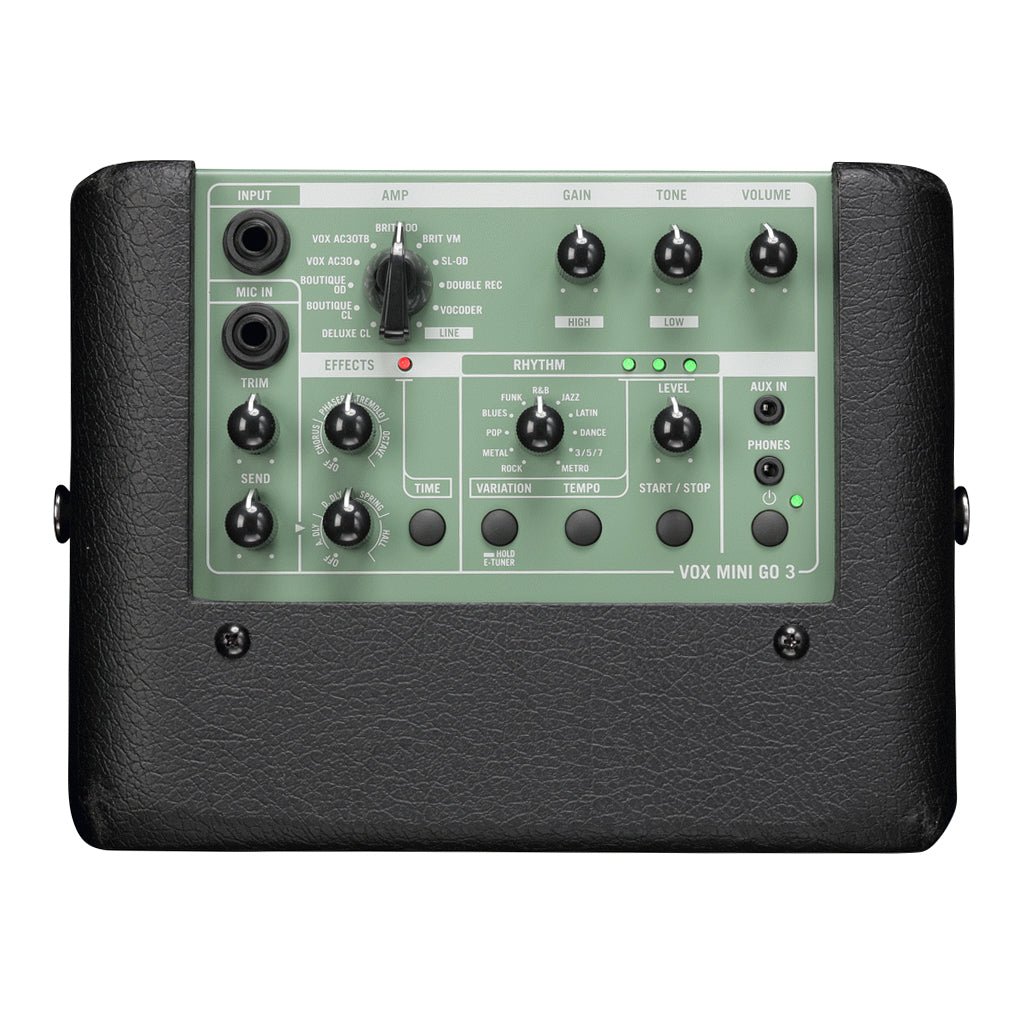 Vox Mini Go 3 Watt Portable Amplifier in Green Electric Guitar Amplifiers Sky Music