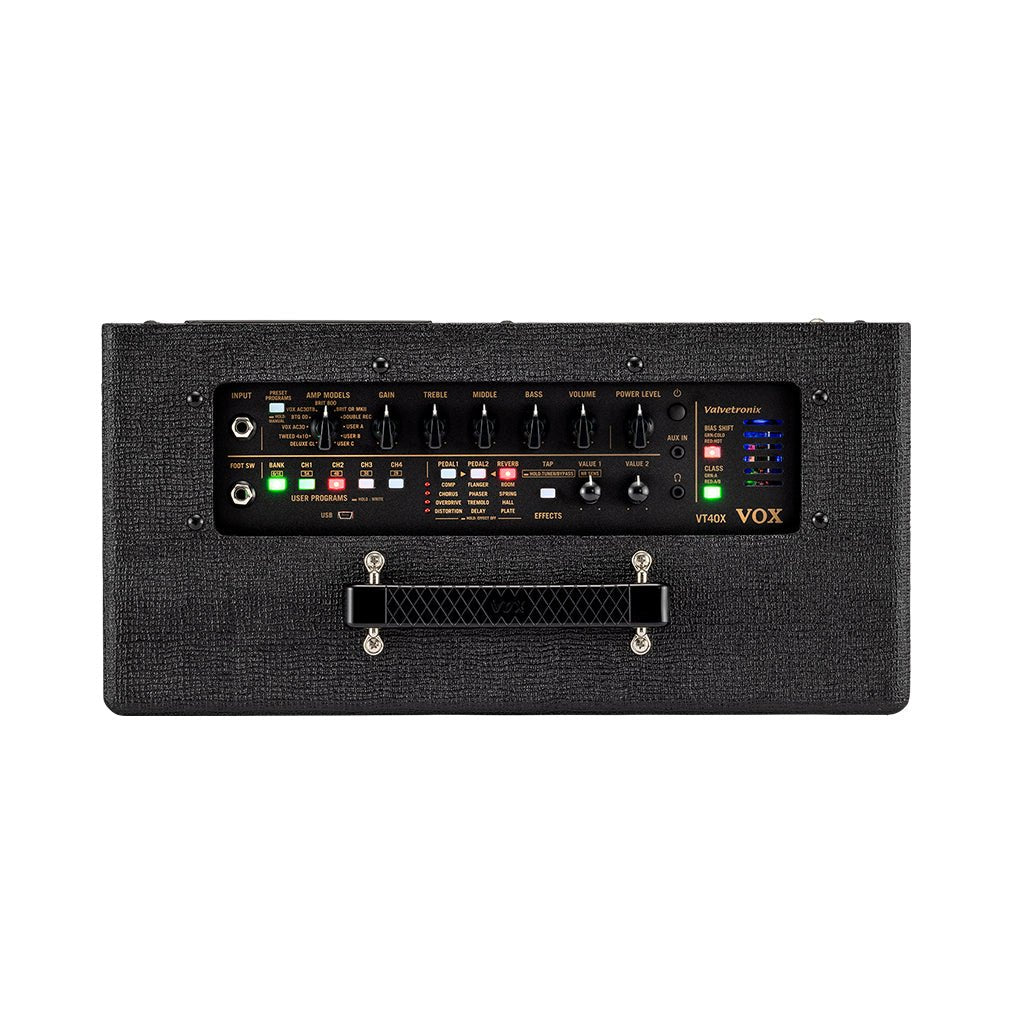 Vox VT40X Valvetronix Compact Modeling Guitar Amplifier - Classic Blue Electric Guitar Amplifiers Sky Music