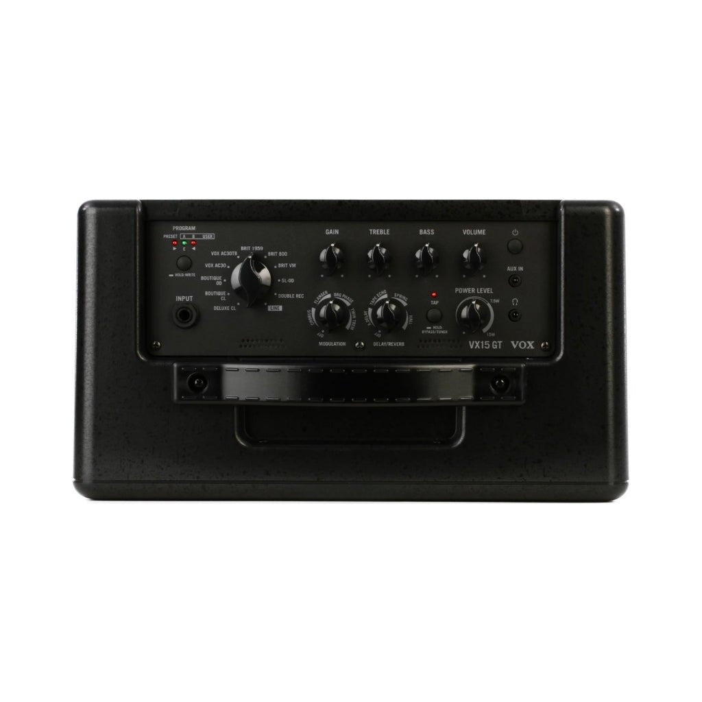Vox VX15 GT 1x6.5-inch 15-Watt Digital Modeling Combo Amplifier Electric Guitar Amplifiers Sky Music
