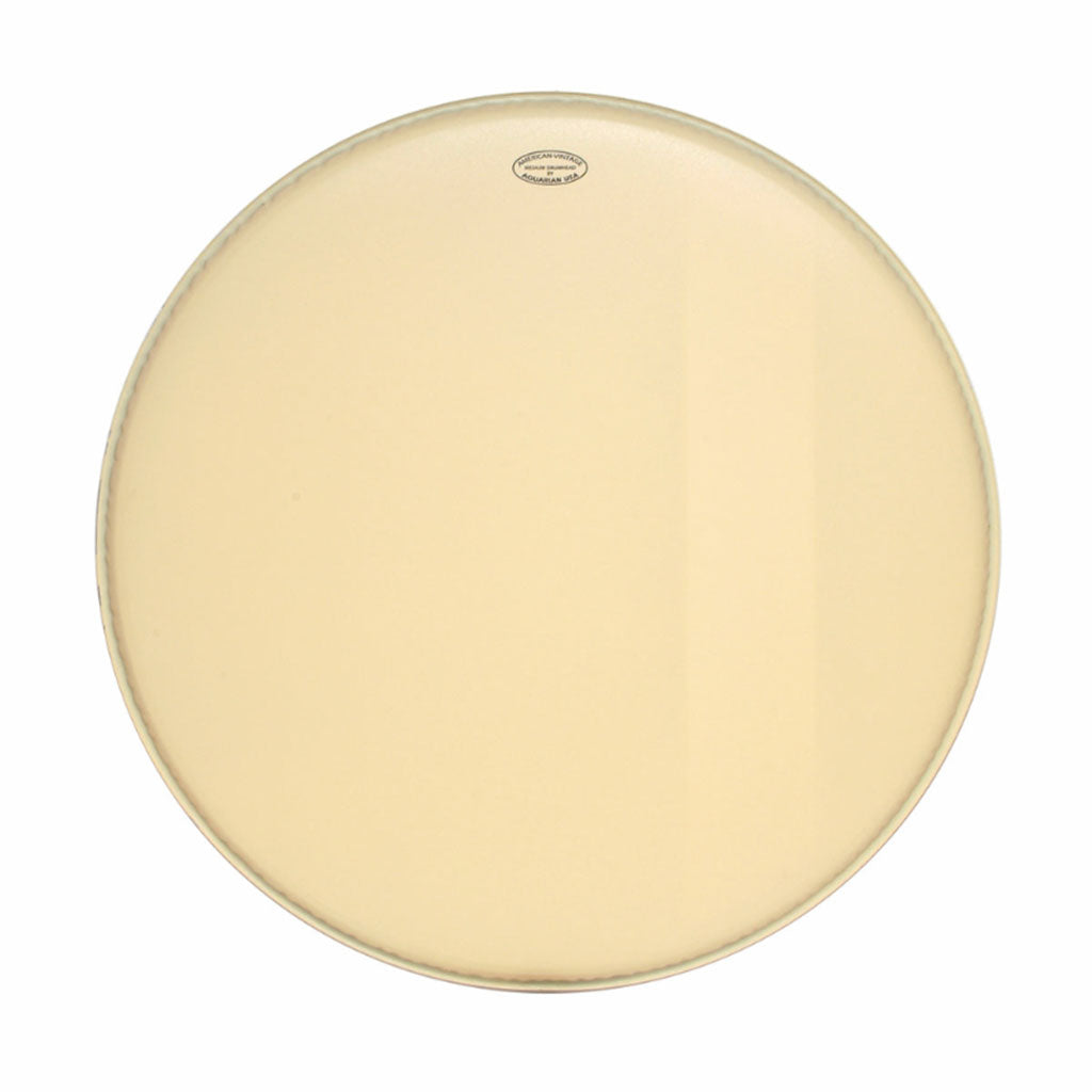 Aquarian VTC-K22 American Vintage Series - 22" Bass Drumhead - Cream - W/Felt Strip